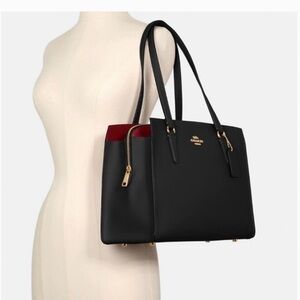 Navy Blue Coach Tatum Carryall Bag